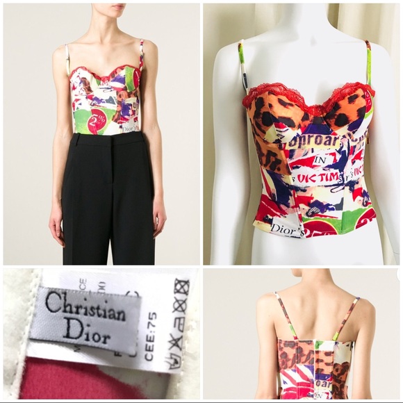 dior bustier top